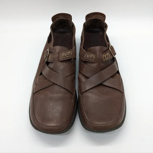 Timberland Smart Comfort System Brown Leather Mary Jane Flats 9.5 - Picture 3 of 9